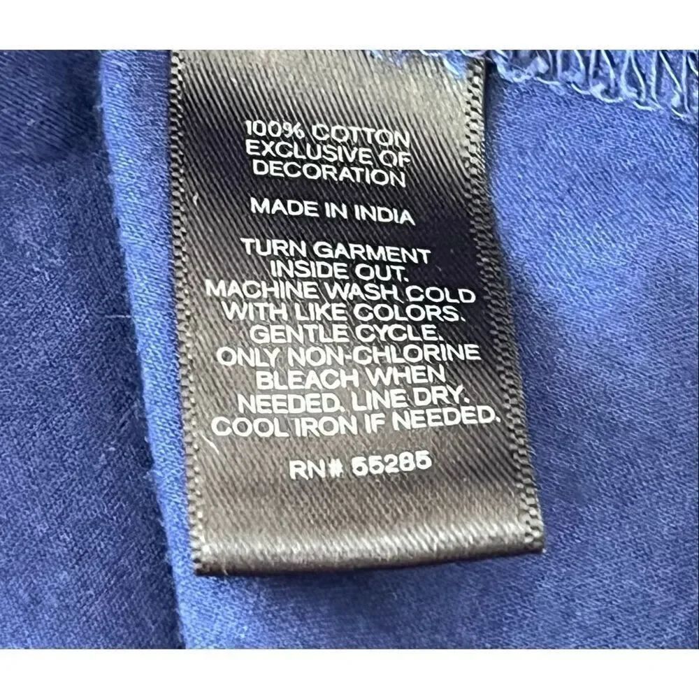 Express Blue Embroidered Top   Size XS - Picture 4 of 4